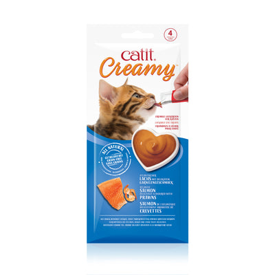 CA Creamy Salmon & Prawns Flavor 4x10g