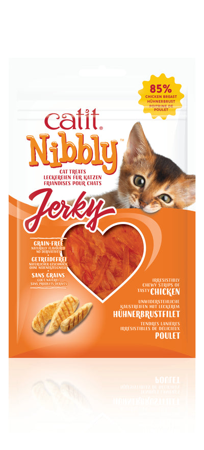 Catit Nibbly Jerky, Chicken, 30g