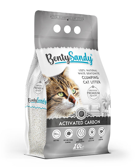 Άμμος Γάτας Bentysandy 10lt active carbon