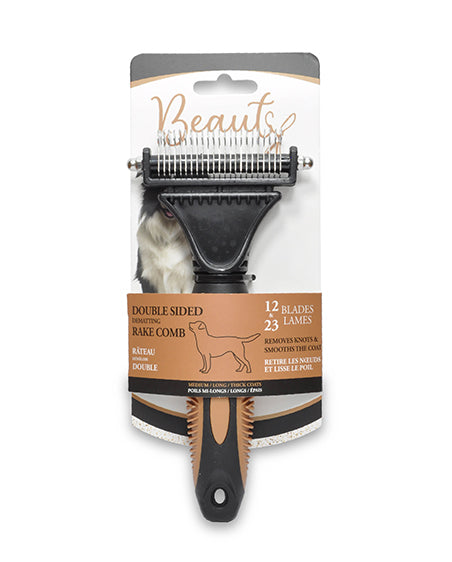 Beauty Double sided dematting comb (12+23 blades)