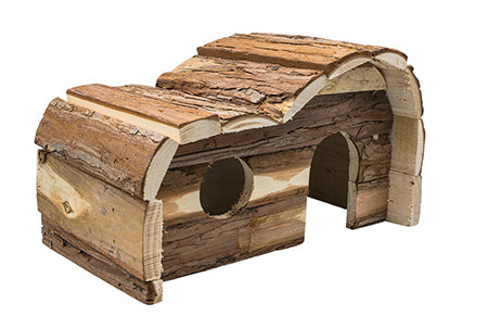 Σπιτάκι Τρωκτικών οβάλ ξύλινο 28x16x18 cm Panama Pet 50054