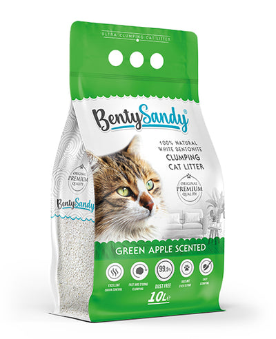 Άμμος Γάτας Bentysandy 10lt green apple