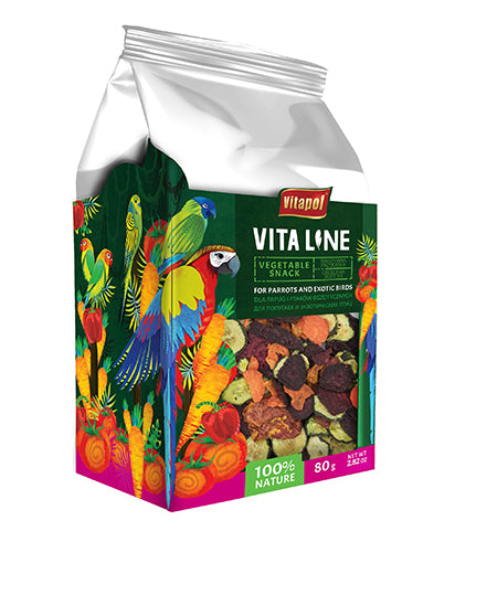 Vita Line Παπαγάλων & Εξωτικών Vegetable snack 80gr