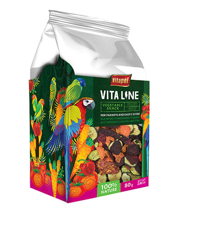 Vita Line Παπαγάλων & Εξωτικών Vegetable snack 80gr