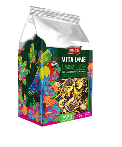 Vita Line Παπαγάλων & Εξωτικών Flower snack 50gr