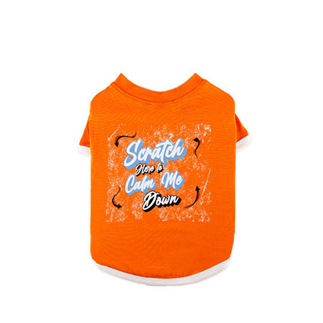 T-Shirt Scratch Me-Calm me Orange M ST016-O