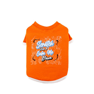 T-Shirt Scratch Me-Calm me Orange M ST016-O