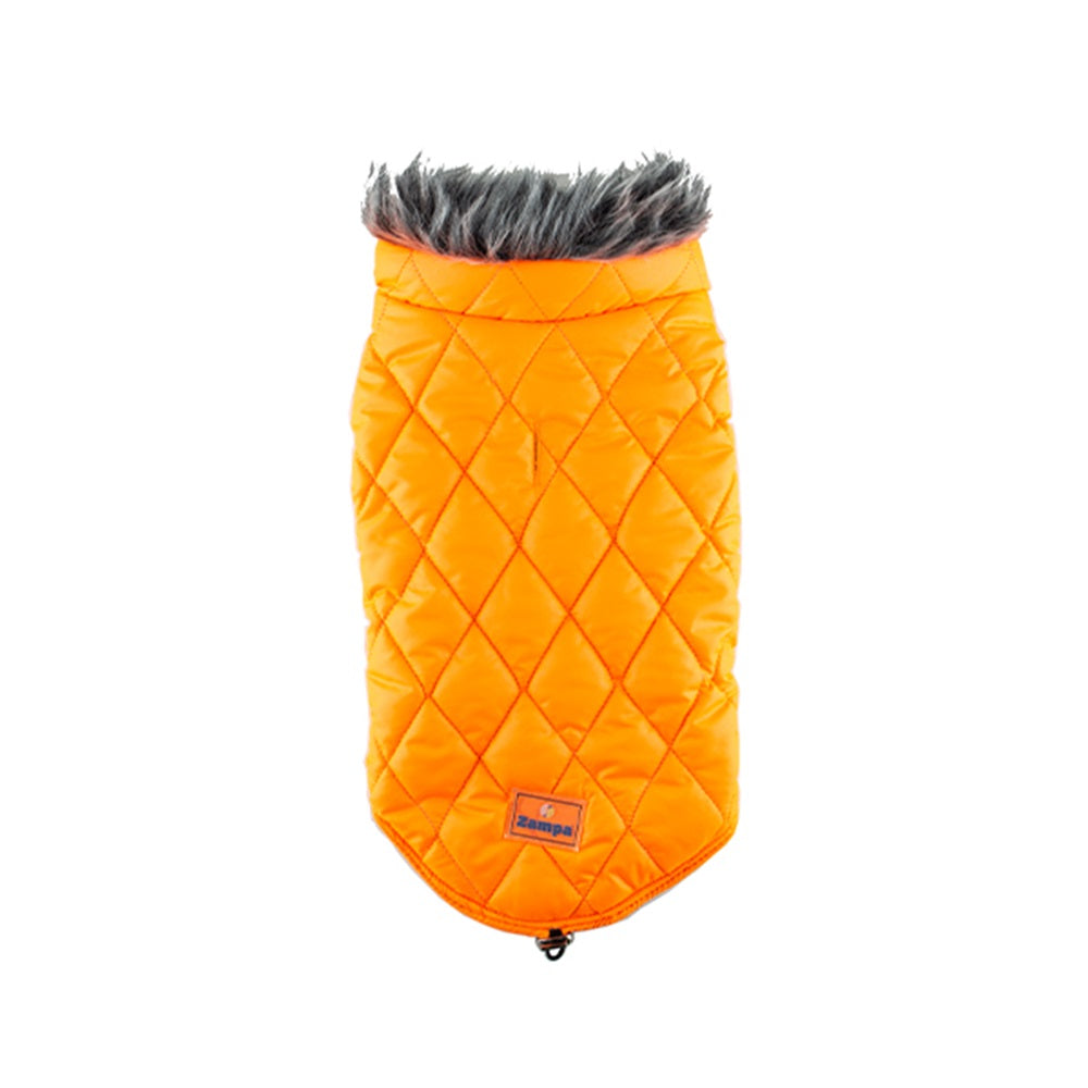 Μπουφάν Orange Space με γούνινο γιακά XL ZP032-O