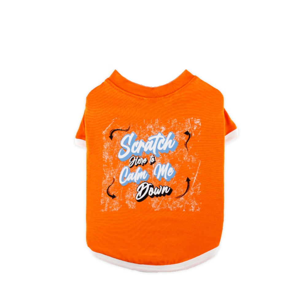 T-Shirt Scratch Me-Calm me Orange XS ST016-O