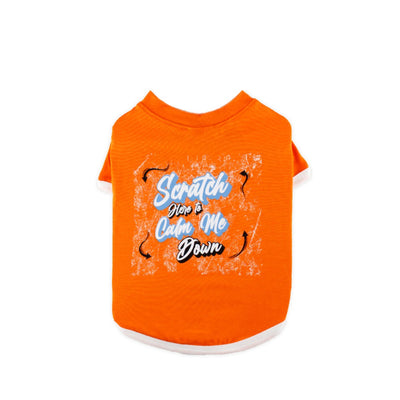 T-Shirt Scratch Me-Calm me Orange XS ST016-O