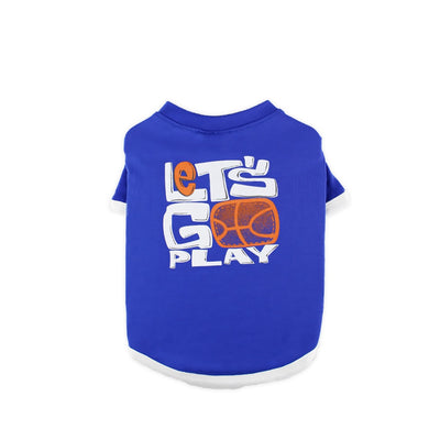 T-Shirt Let's Go Play Blue XS ST011-BL