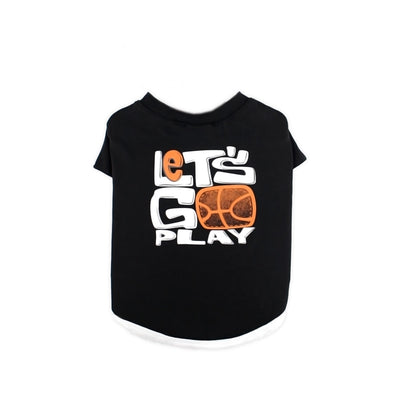 T-Shirt Let's Go Play Black XS ST010-B
