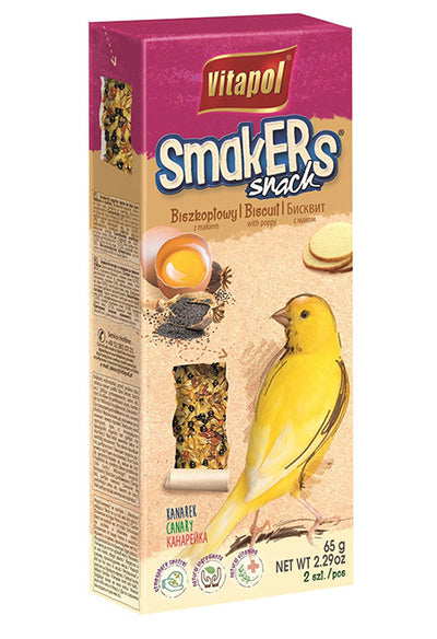 Vitapol Smakers για Κανάρι Μπισκότο/παπαρούνα