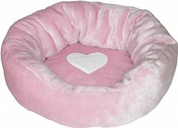 Κρεβάτι στρογγυλό γούνα Pink 50cm
