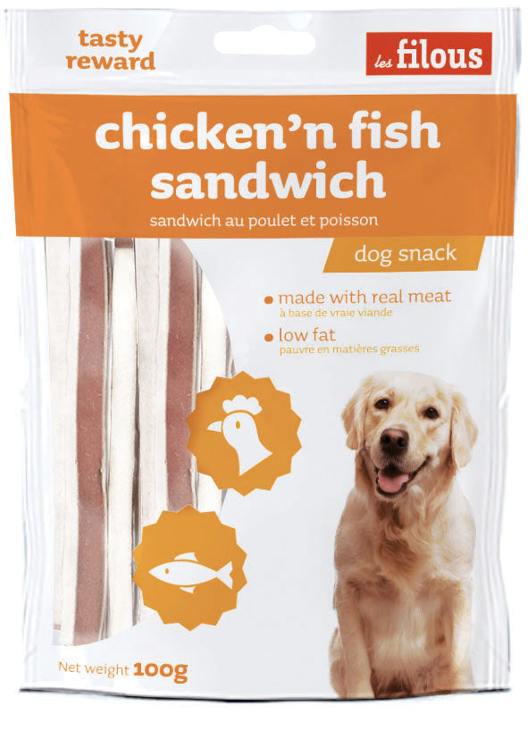 Les Filous Chicken'n fish sandwich 100gr