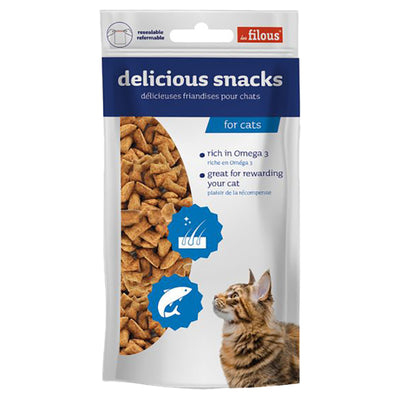 Les filous Cat crunchy deep fish 50gr