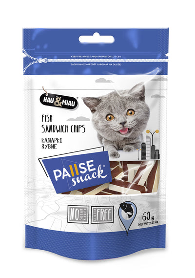 Pause Snack Cat fish salmon chips 60gr 8263