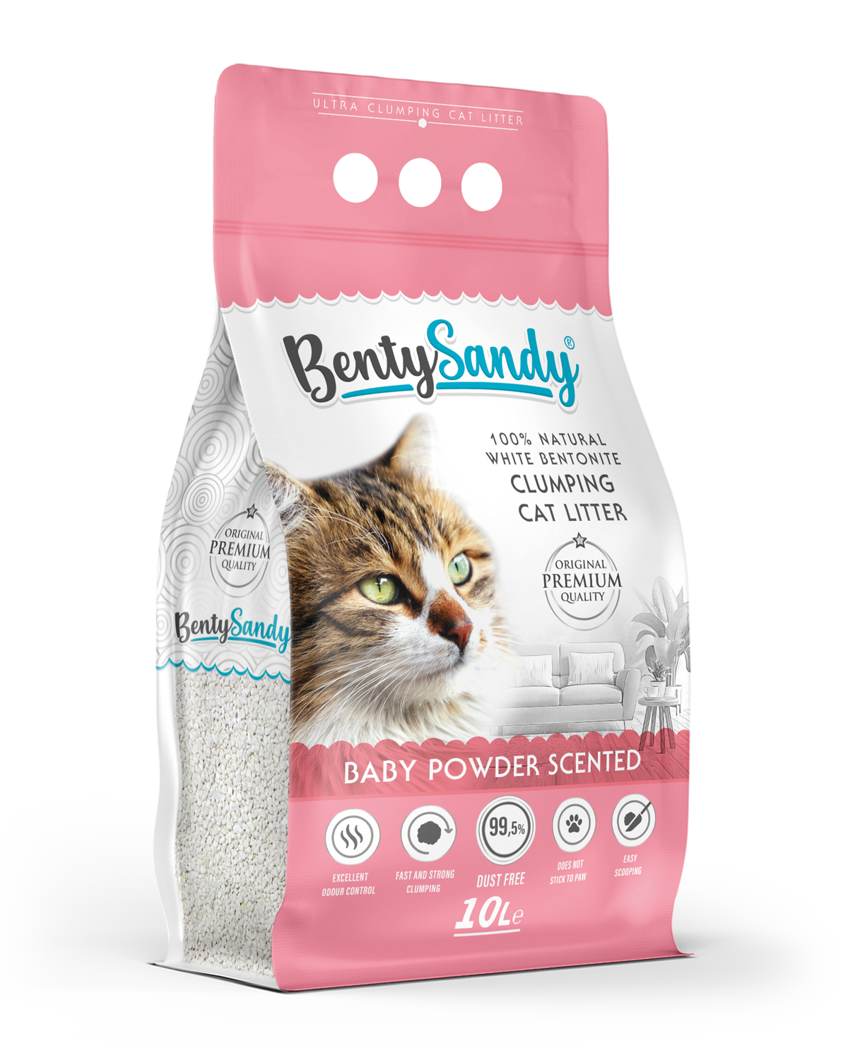 Άμμος Γάτας Bentysandy 10lt baby powder