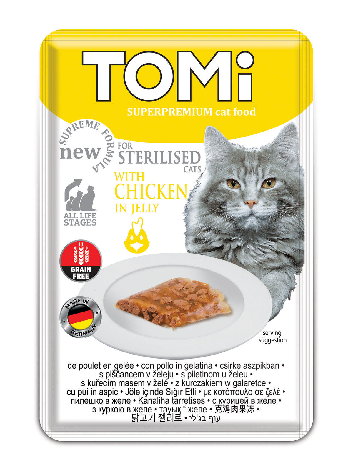 TOMi pouch 85g with chicken in jelly