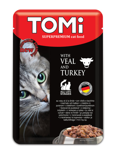 TOMI pouch 100g  veal & turkey
