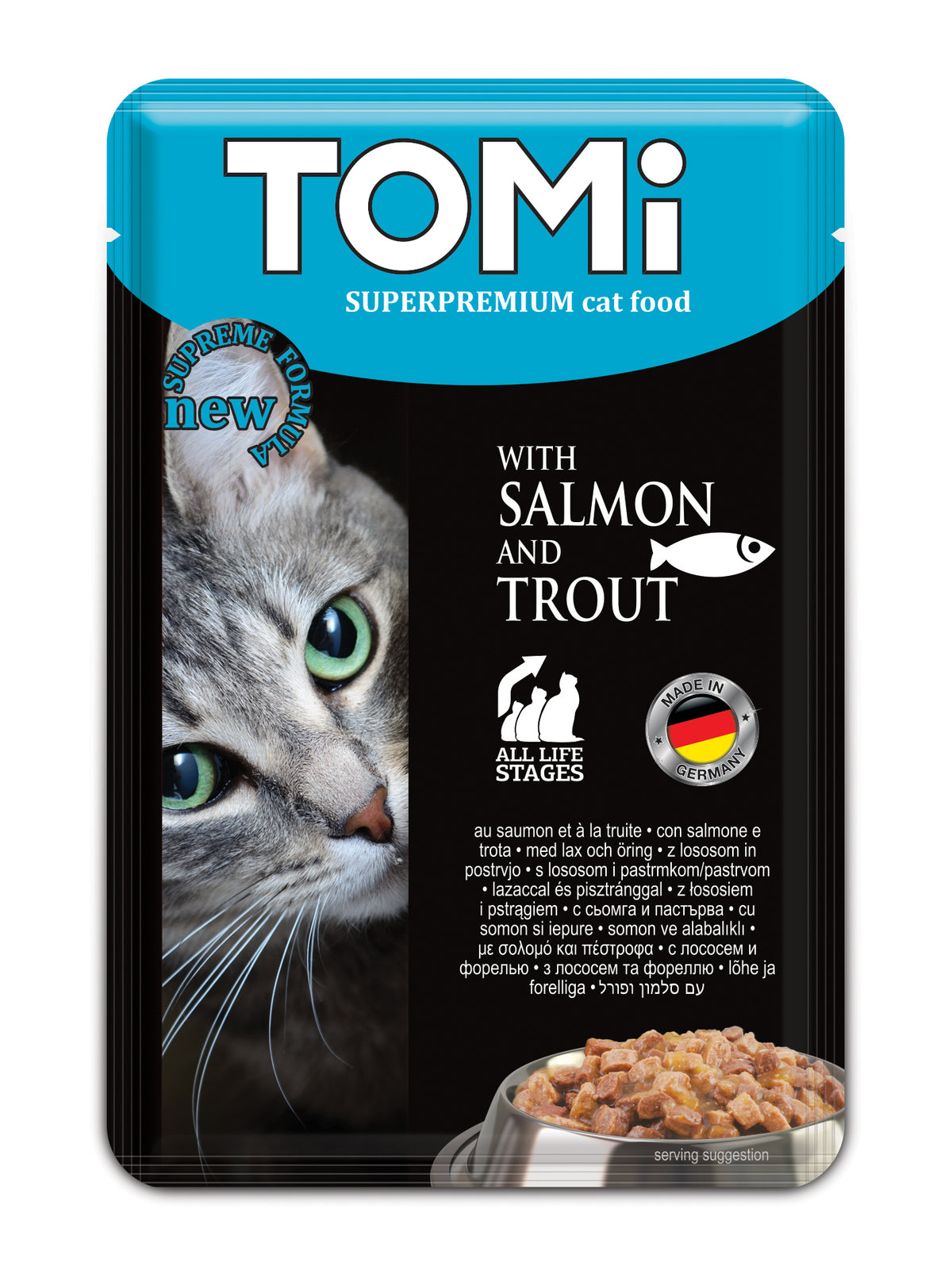 TOMI pouch 100g  salmon & trout