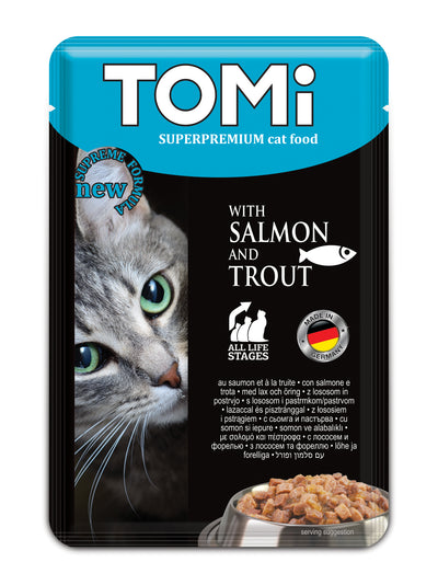 TOMI pouch 100g  salmon & trout