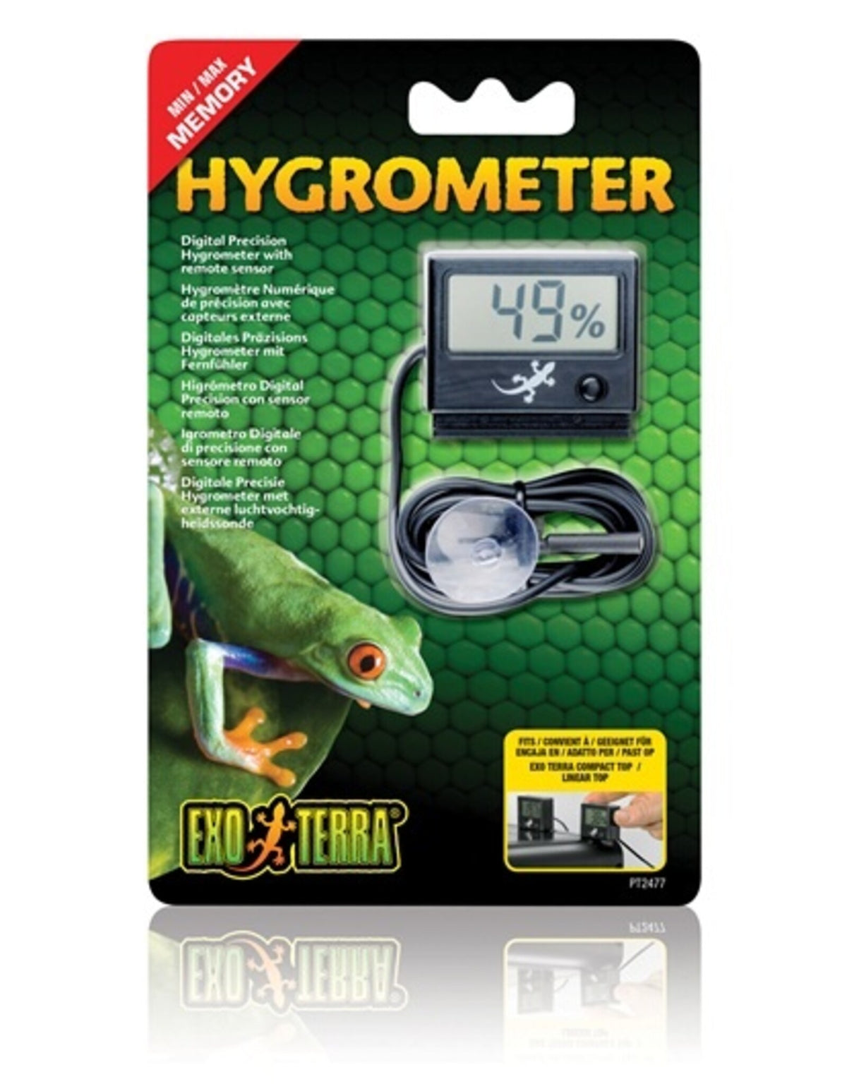Exo Terra LED Rept-O-Meter Hygrometer-V