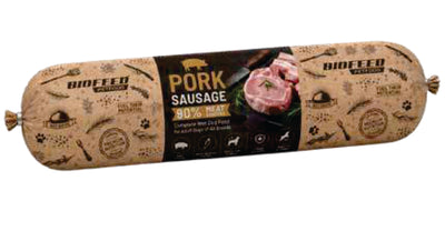 Biofeed Pork Sausage for dogs 900g