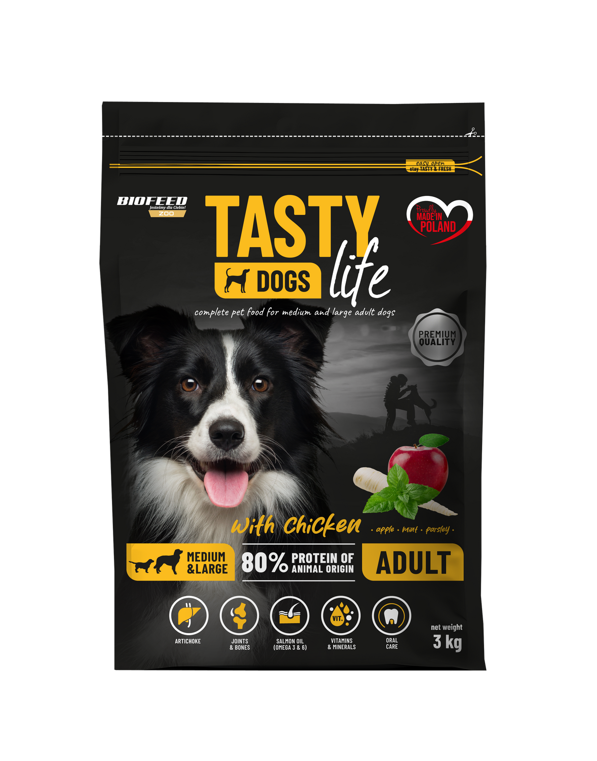 TASTY DOG'S LIFE ADULT WITH CHICKEN 3kg