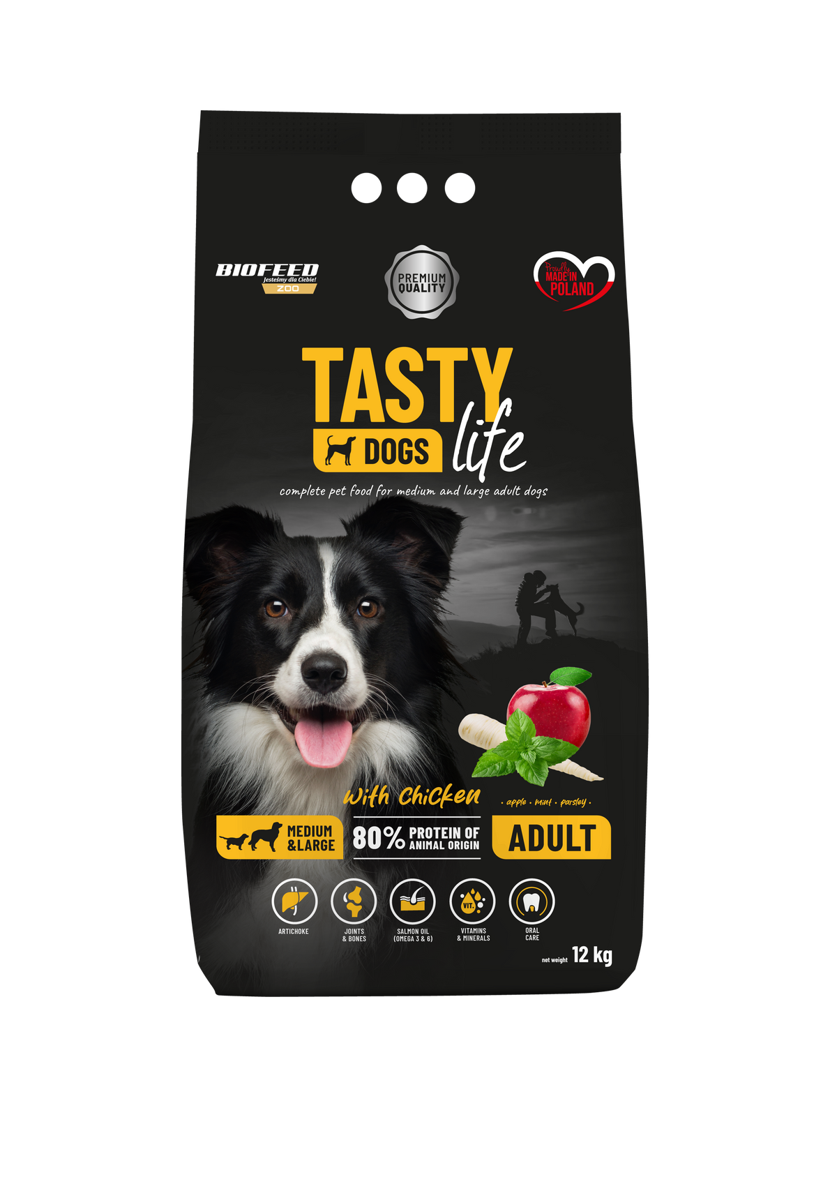 TASTY DOG'S LIFE ADULT WITH CHICKEN 12kg