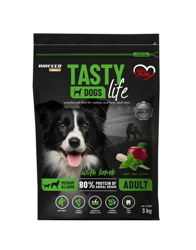TASTY DOG'S LIFE ADULT WITH LAMB 3kg