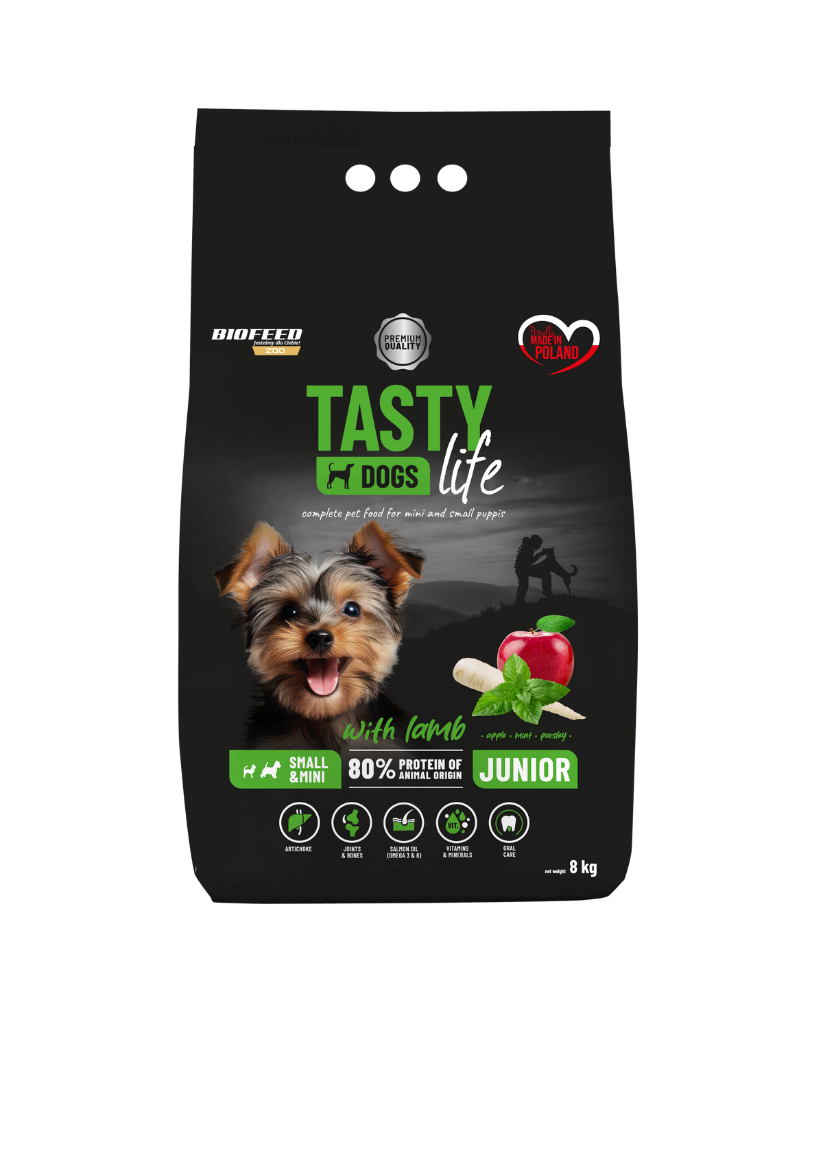 TASTY DOG'S LIFE JUNIOR MINI WITH LAMB 8kg