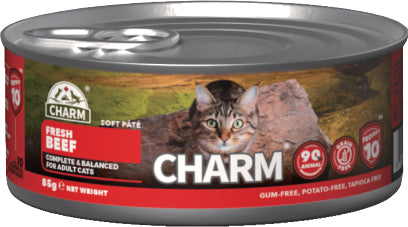CHARM Cat wet food Beef Pate 85gr